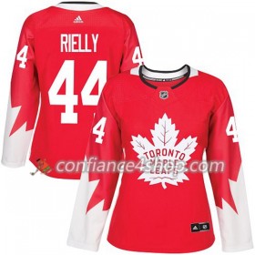Adidas Maillot de Hockey Toronto Maple Leafs Morgan Rielly 44 2017-2018 Rouge Alternate Authentic - Femme